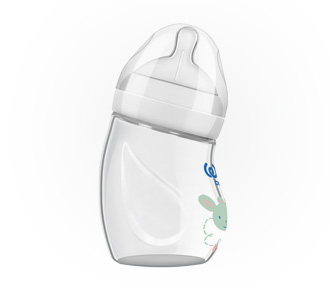 Wee Baby Natural Isıya Dayanıklı Açılı Cam Biberon 180 ml