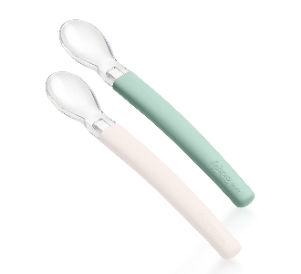Wee Baby Soft Dots 2’li Yumuşak Uçlu Kaşık Yeşil