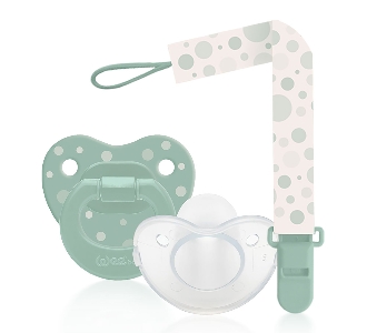 Wee Baby Soft Dots Emzik Askı Seti Yeşil No:1