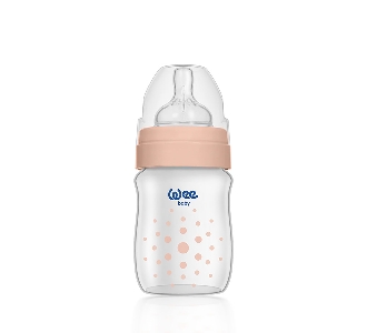 Wee Baby Soft Dots Geniş Ağızlı Antikolik Biberon Somon